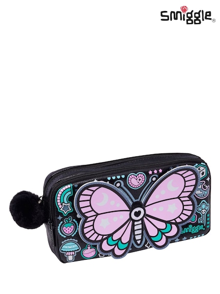 Black Mix - Smiggle Aspire Character Pocket Pencil Case