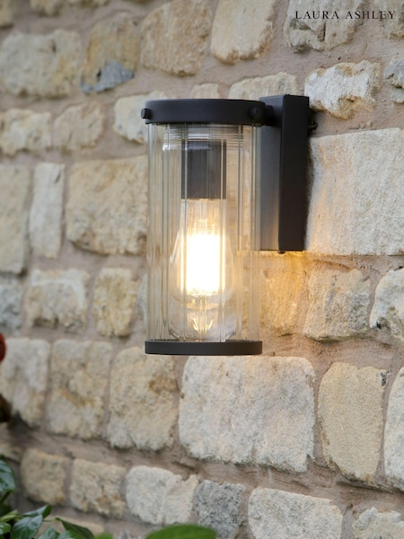 Laura Ashley Black Arthur Outdoor Wall Light (T27281) | £75