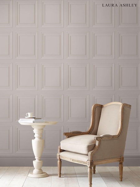 Laura Ashley Dove Grey Redbrook 10M Wallpaper (T27525) | £46