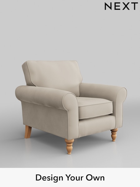 Plush Velvet Easy Clean/Oyster Mallory (T29194) | £625