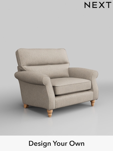 Tweedy Chenille/Mid Natural Ashford Highback (T29602) | £925