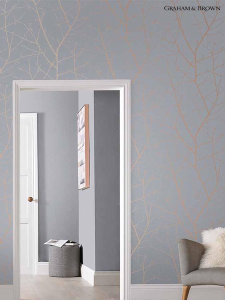 Graham & Brown Grey Boreas 10M Wallpaper (T30685) | £80
