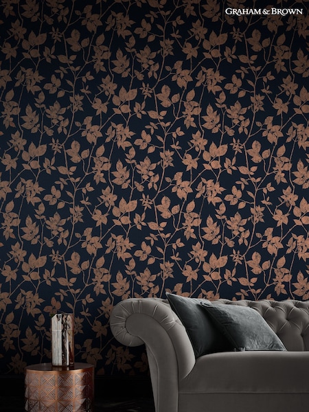 Graham & Brown Blue Luna Wallpaper Sample (T30720) | £1