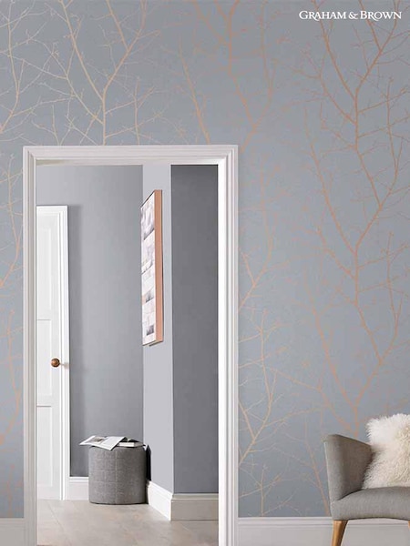 Graham & Brown Grey Boreas Wallpaper (T30750) | £1