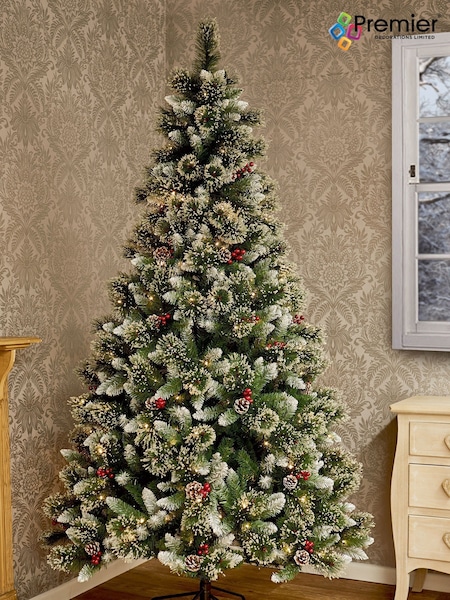 Premier Decorations Ltd Snowy Green 6ft Christmas Pine Tree Pre Lit (T33345) | £175