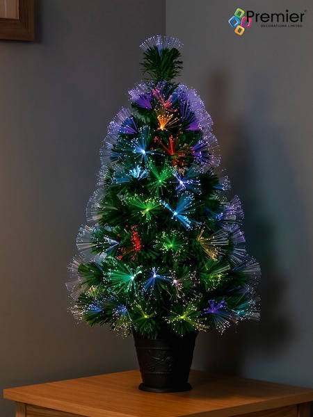 Premier Decorations Ltd Green Christmas 80cm LED Tree (T33383) | £50