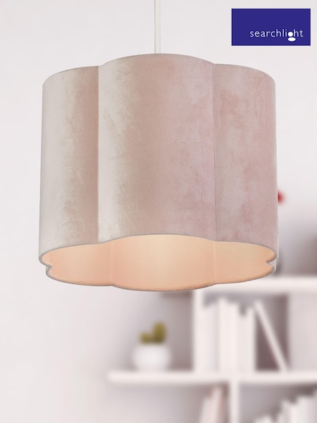 Searchlight Blush Pink Hettie Scallop Shade (T34169) | £35