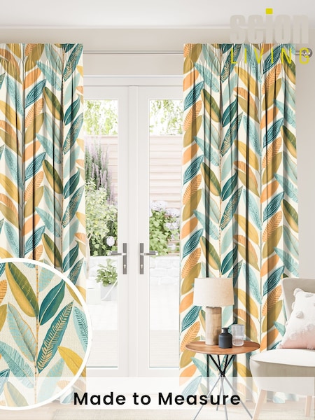 Scion Green Hikkaduwa Made To Measure Curtains (T35585) | £151