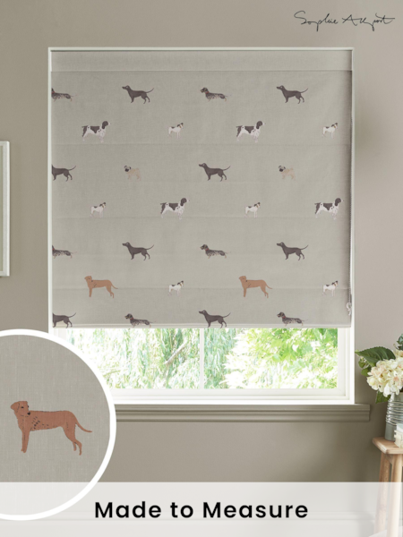 Sophie Allport Natural Woof Made To Measure Roman 100% Cotton Blind (T35615) | £79