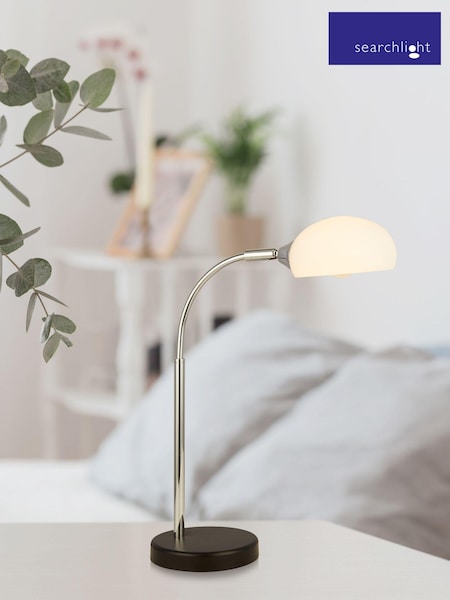 Searchlight Scholar Chrome Table Lamp (T36120) | £40