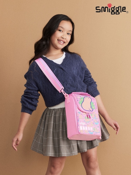 Pink - Smiggle Weekend Junior Id Lunchbox With Strap