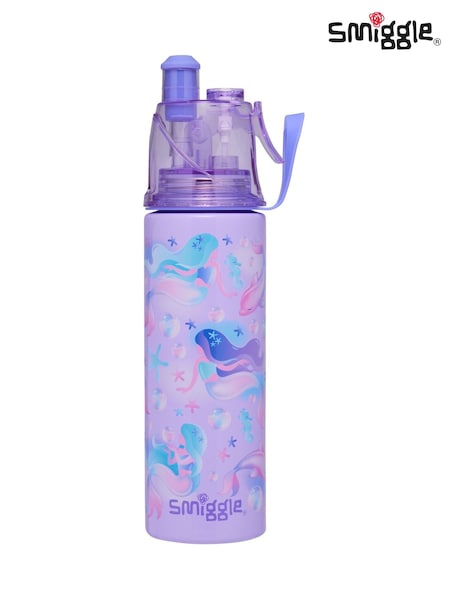 Purple - Smiggle Aspire Insulated Stainless Steel Spritz Drink Bottle 500ml