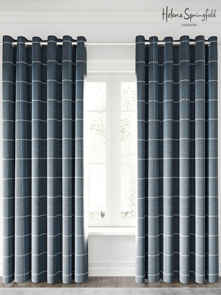 Helena Springfield Blue Harper Curtains (T40677) | £73 - £125