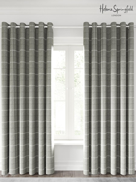 Helena Springfield Silver Harper Curtains (T40704) | £73 - £125