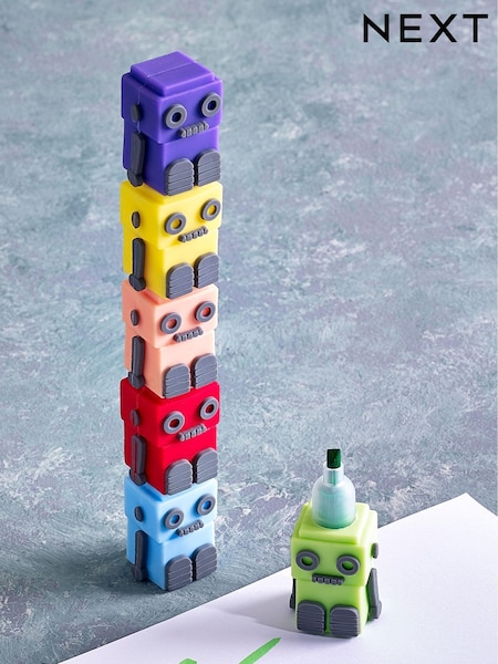 Multi Robots Stacking Highlighter Pens (T41282) | £5