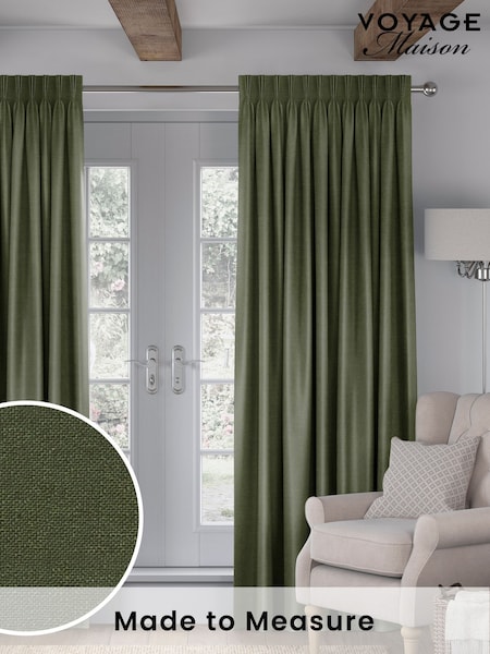 Forest Green Voyage Maison Romeo Made To Measure Curtains (T43006) | £109