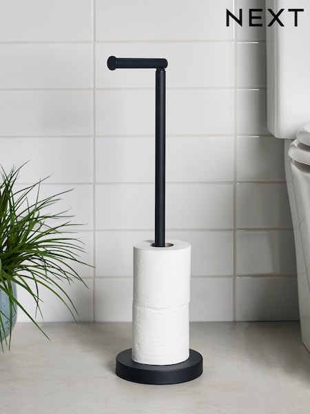 Black Pivot Top Toilet Roll Holder (T43154) | £26