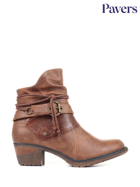 Pavers Ladies Slouch Ankle Boots (T43971) | £45