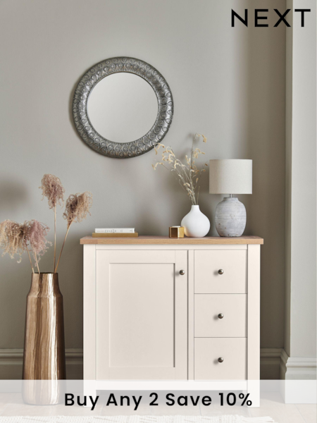 Cream Malvern Oak Effect Small Sideboard (T48185) | £325