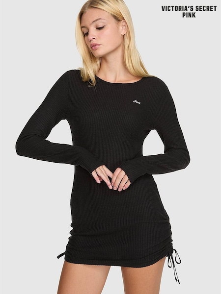 Black - Victoria's Secret Pink Waffle Sleep Dress