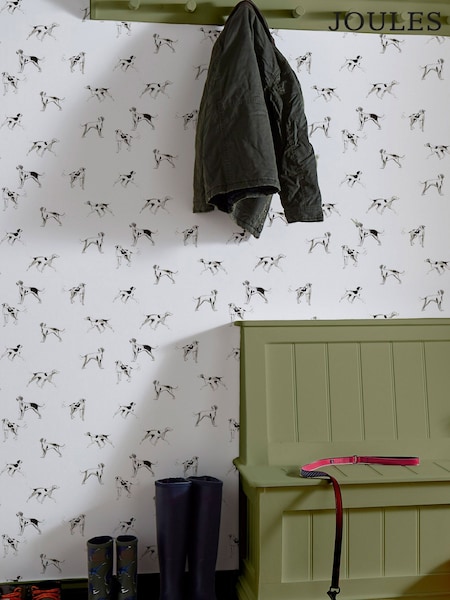 Joules Antique Creme Sketchy Dogs Wallpaper (T50487) | £1
