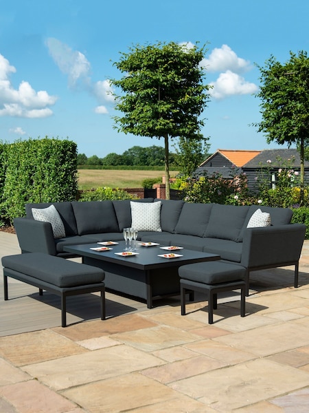 Maze Grey Garden Regal 4 Seat Round Bar Set (T51102) | £1,399