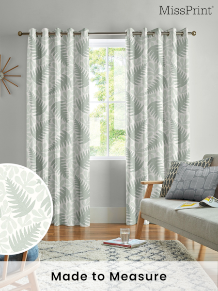 MissPrint Fauna 100% Cotton Deep Sea Made to Measure Curtains (T51362) | £91