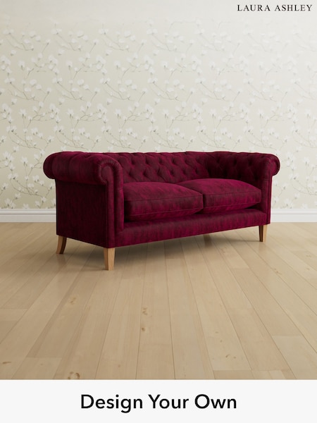Kingsley Velvet/Cranberry Red Penarth By Laura Ashley (T51765) | £1,700