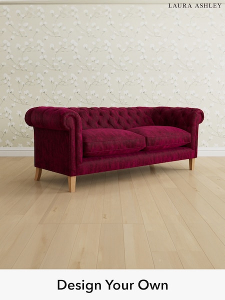 Kingsley Velvet/Cranberry Red Penarth By Laura Ashley (T51765) | £1,800