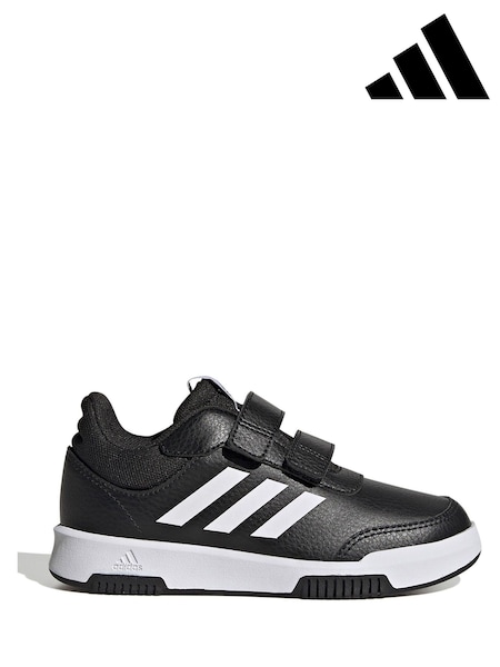 Adidas Black/White Hook and Loop Tensaur Sport Trainers (T52884) | £28