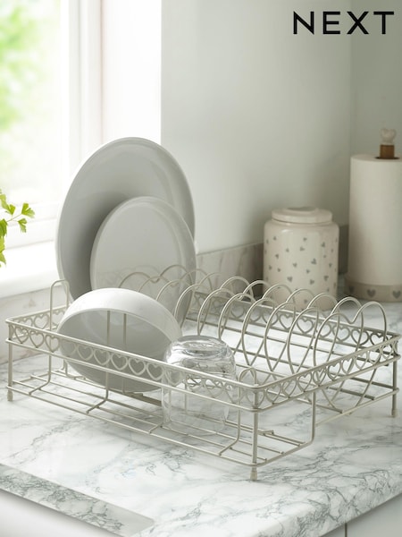 Cream Hearts Drainer (T54913) | £22