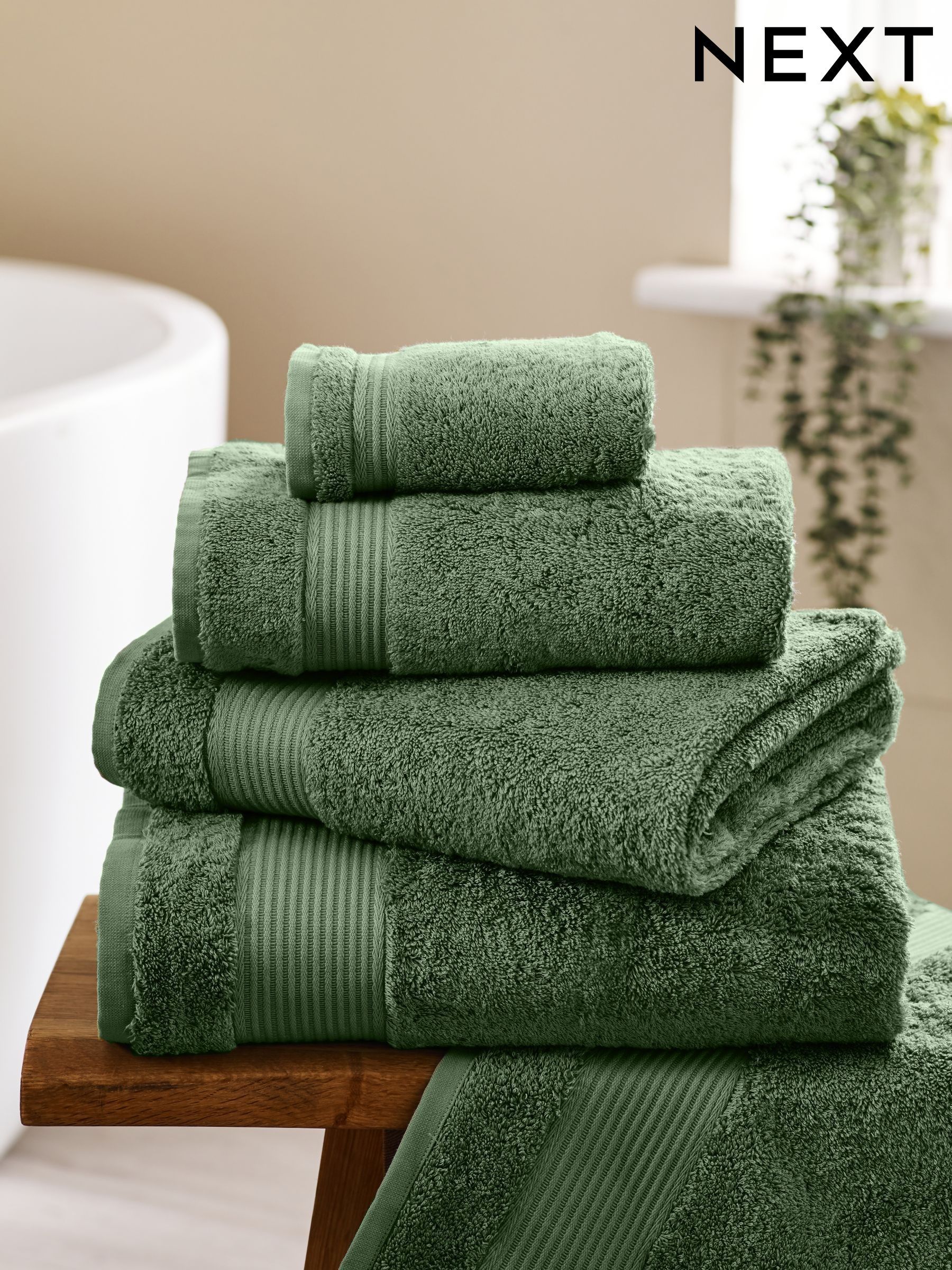 Brown and green towels online