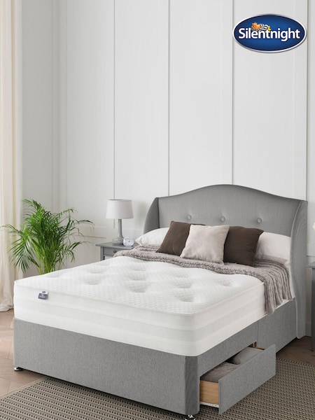 Silentnight Grey 1400 Mirapocket Mattress and 2 Drawer Divan Base Bed Set (T56302) | £785 - £960