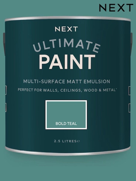 Bold Teal Ultimate® Multi-Surface Peel & Stick Paint Sample (T58089) | £1