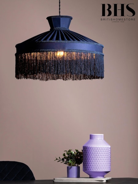 BHS Blue Fringed Shade (T58499) | £85