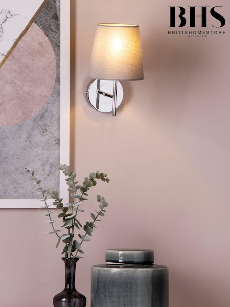 BHS Chrome Mira Wall Light (T58579) | £25