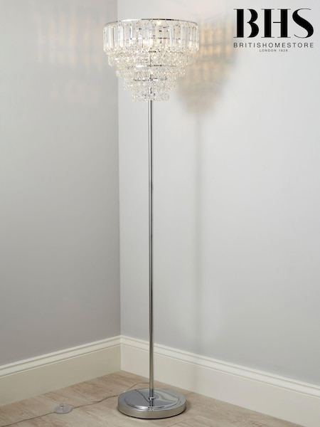 BHS Chrome Paladina Floor Lamp (T58591) | £180