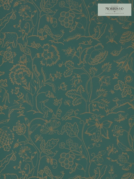 Morris & Co. Green Middlemore 10.05M Wallpaper (T58704) | £125