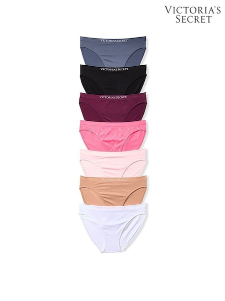 Grey/Black/Red/Pink/Nude/White - Victoria's Secret 7 Pack Knickers