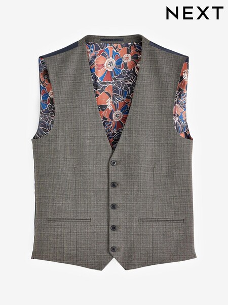 Taupe Motion Flex Stretch Waistcoat (T59153) | £5