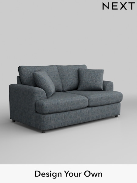 Boucle Weave Easy Clean/Dark Blue Parker Platform (T59439) | £1,050