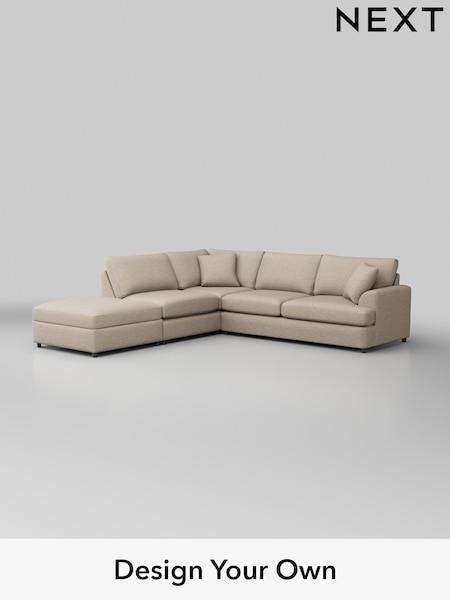Boucle Weave Easy Clean/Dark Natural Parker Platform (T59440) | £2,599