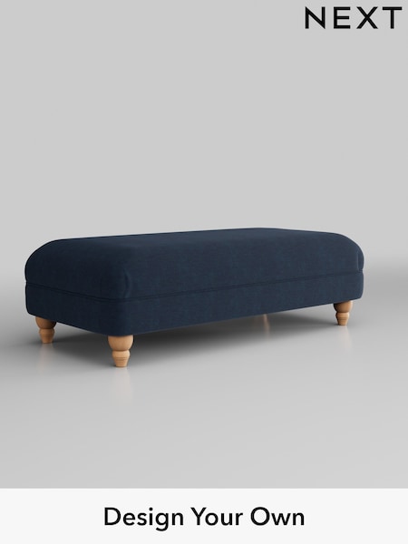 Fine Chenille Easy Clean/Dark Navy Blue Ashford Relaxed Sit (T59517) | £475