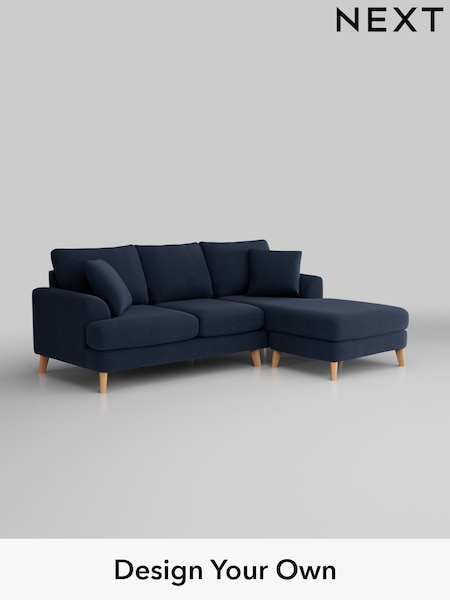 Fine Chenille Easy Clean/Dark Navy Blue Parker (T59520) | £1,775