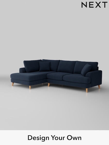 Fine Chenille Easy Clean/Dark Navy Blue Parker (T59520) | £2,250