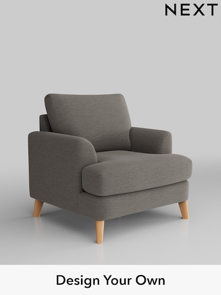 Fine Chenille Easy Clean/Dark Smoke Grey Parker (T59669) | £875