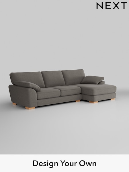 Fine Chenille Easy Clean/Dark Smoke Grey Stamford Grand Relaxed Sit (T59676) | £2,550