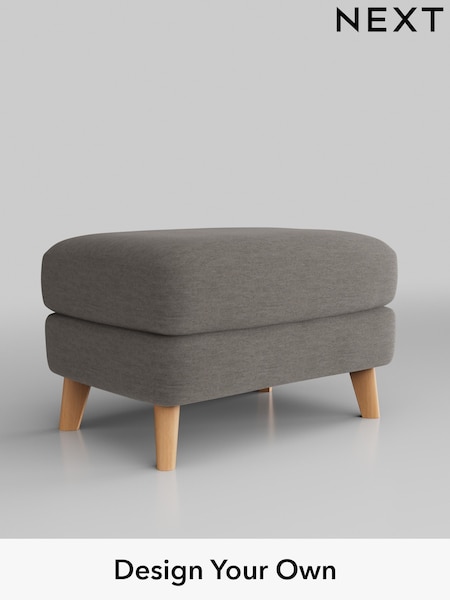 Fine Chenille Easy Clean/Dark Smoke Grey Conway Relaxed Sit (T59681) | £425