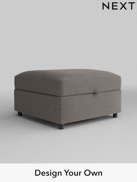 Fine Chenille Easy Clean/Dark Smoke Grey Parker Platform (T59682) | £499