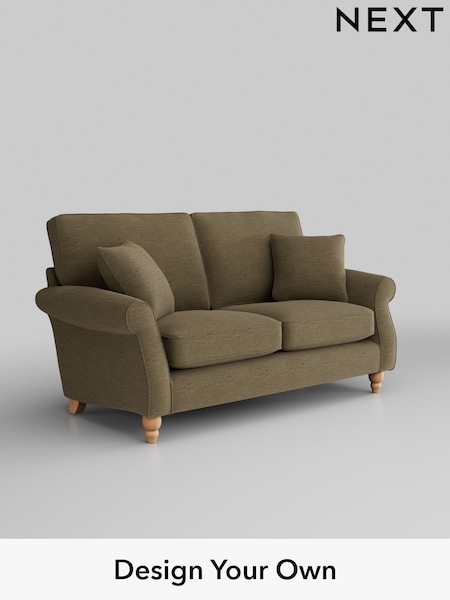 Fine Chenille Easy Clean/Dark Moss Green Ashford (T59683) | £1,275